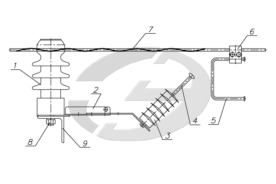 Устройство защиты от перенапряжений УЗПН-6-ОЛ 
