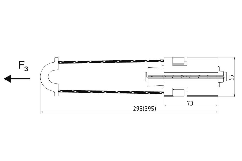Натяжной клиновый зажим РА-8-CC/300